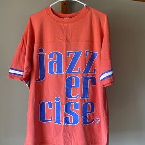 Vintage Jazzercise Bronco's Jersey Style T-Shirt